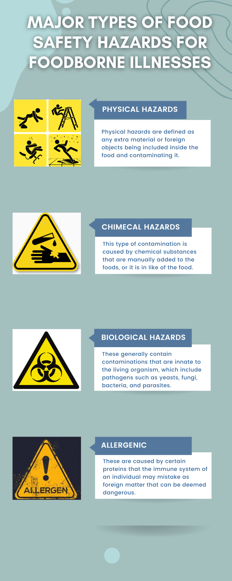 case study about 3 hazard in food