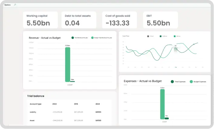 finance dashboard