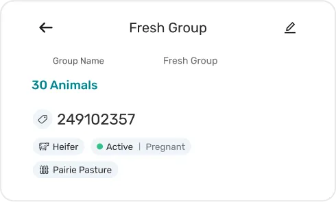 screen of Group Animal Management