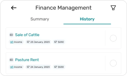 screen of Expense Management