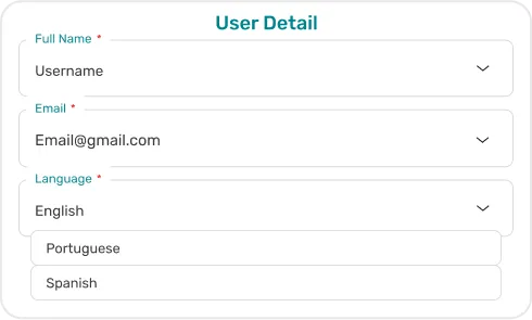 screen of Multilingual Support