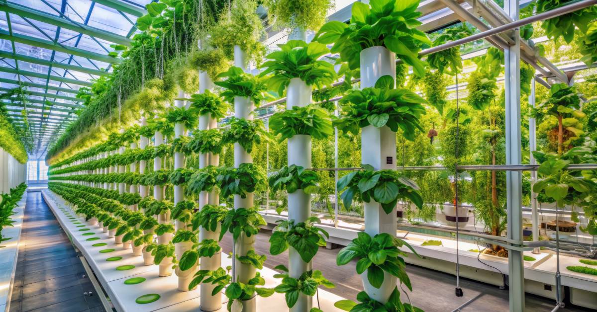 Aeroponic Farming in Greenhouses