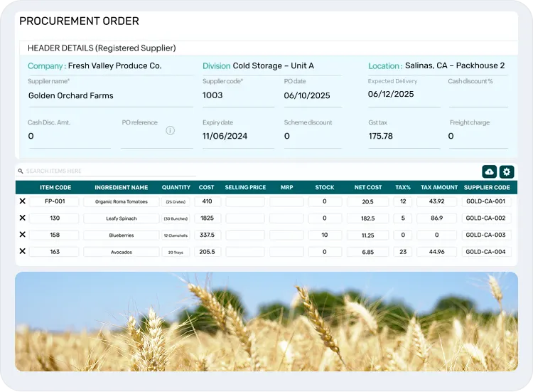 image showcasing activities in supply chain management