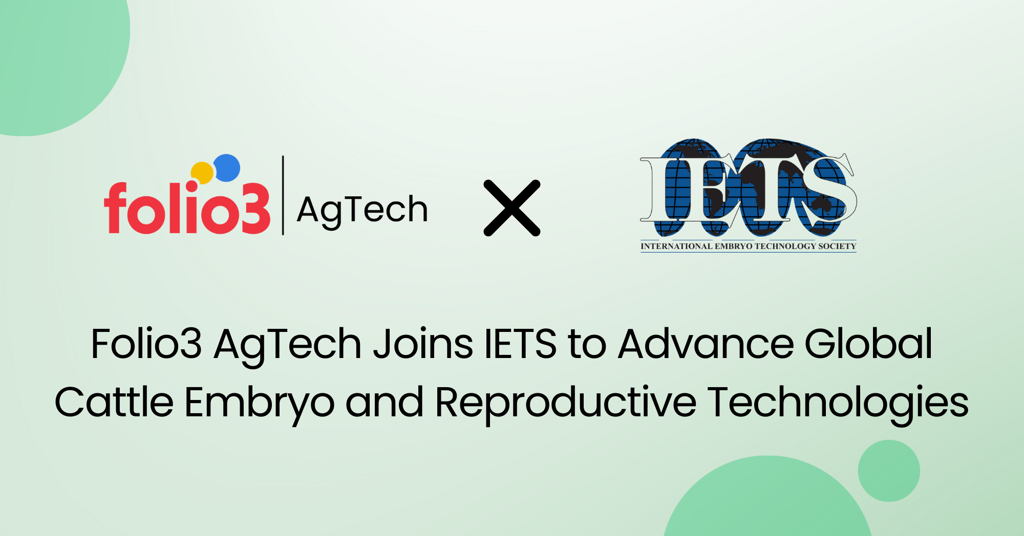 Agtech IET membership annoucement