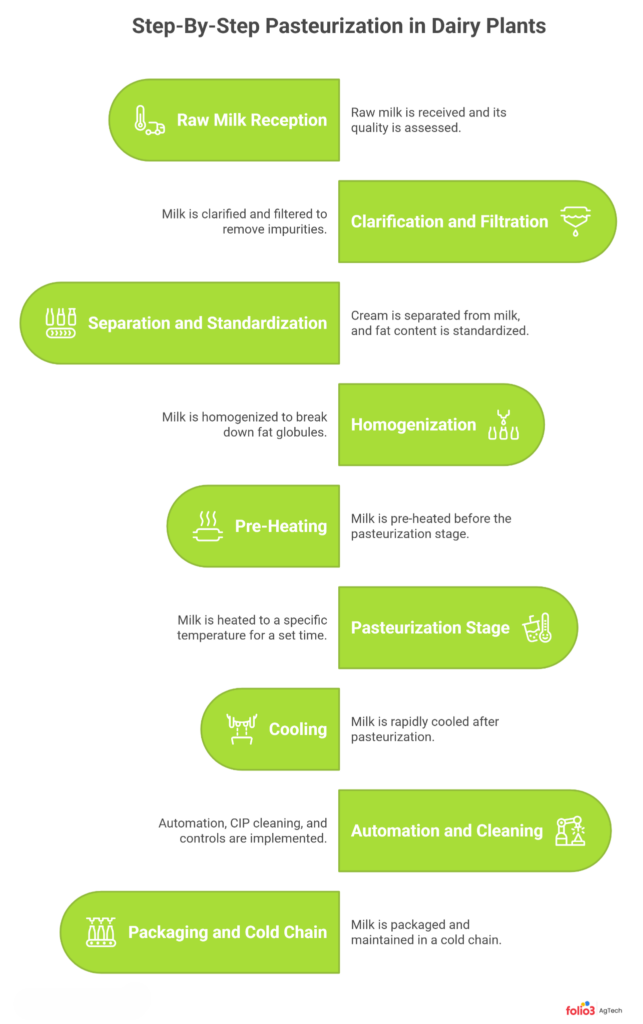 Step-By-Step Pasteurization in Dairy Plants