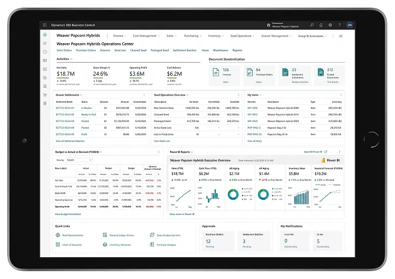A Modern ERP for Seed Production, Grower Management, and Financial Reporting