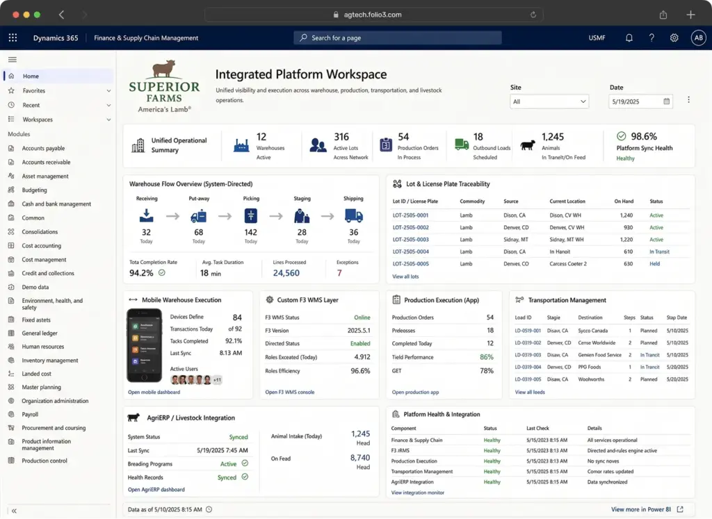 An Enterprise ERP Built for the Full Complexity of Livestock Processing at Scale
