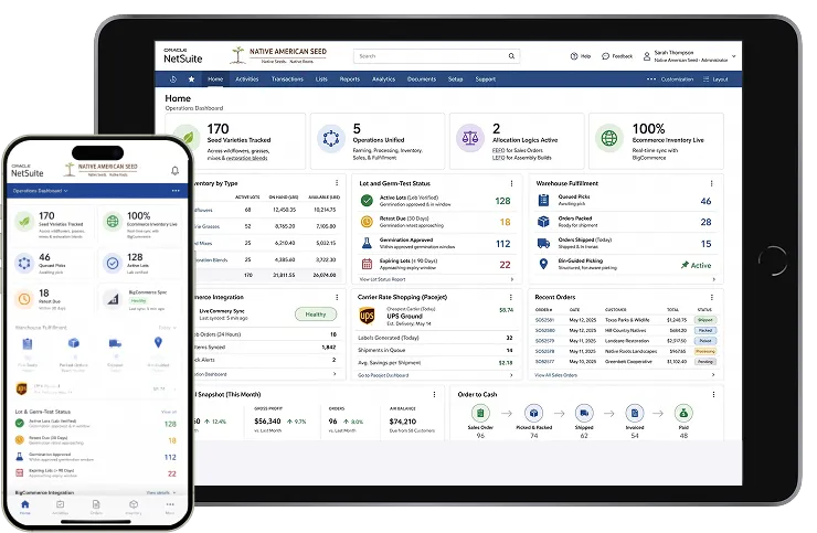 Native American Seed Runs Agriculture-First Lot Tracking and Automated Fulfillment